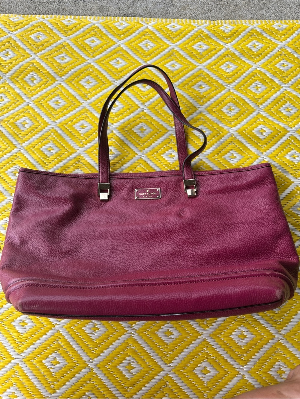 Kate Spade maroon Leather shoulder bag